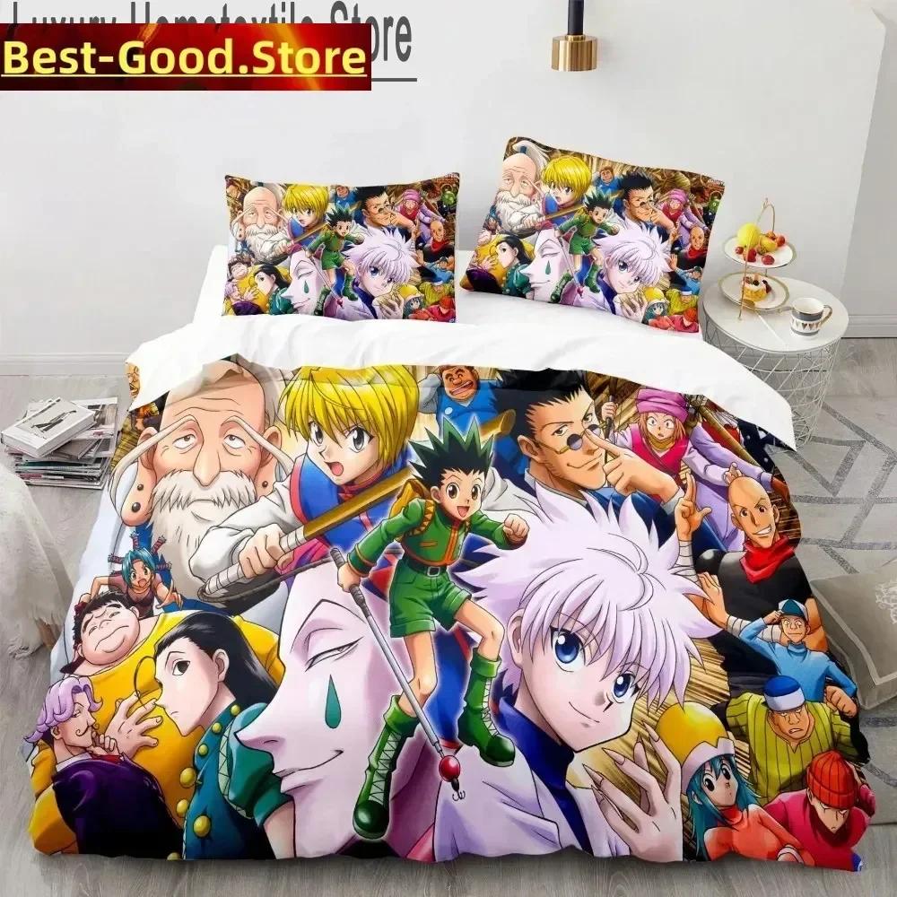 3D Hunter X Hunter Printed Bed Set Duvet Cover Pillowcase Bedding Set Bed Linen Sheet Quilt Cover Full Queen King Size