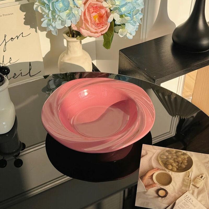 Underglaze Straw Hat Flower Deep Plate