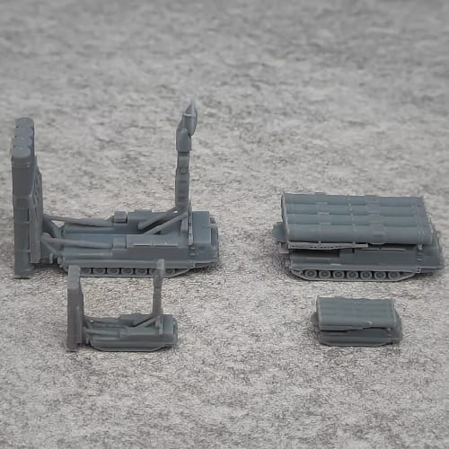 5PCS Military Model S300V SA-12A Missile Launching Armored Vehicle Model DIY Tank Toy 1/350 1/700 Scale for Military Collection Display (1/700)