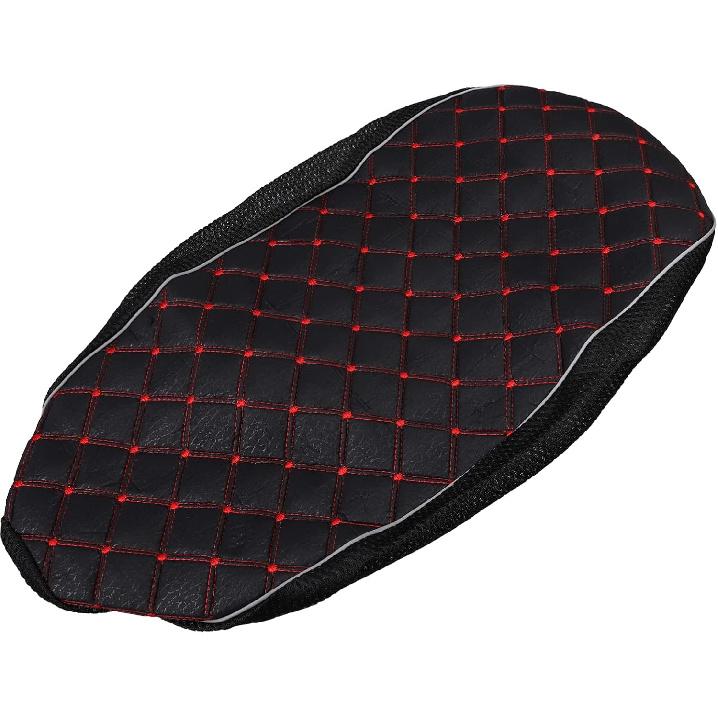 Black Universal Motorcycle Seat Cover,3D Spacer Mesh Fabric Scooter Cushion Breathable Anti-Slip Moped Seat Cover for All-Weather Protection &
