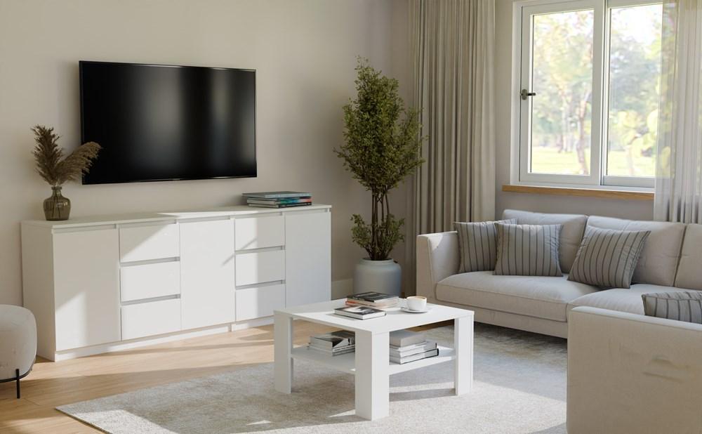 COSTA Chest of Drawers 1D3S/2D3S WHITE