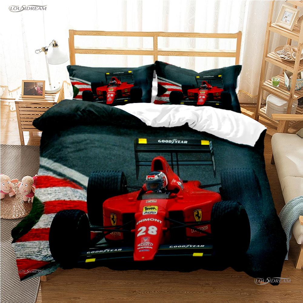 Moto Car Enthusiast All Season Duvet Cover Comforter Bedding set Luxury Soft Quilt Cover and Pillowcase Single/Double/Queen/King