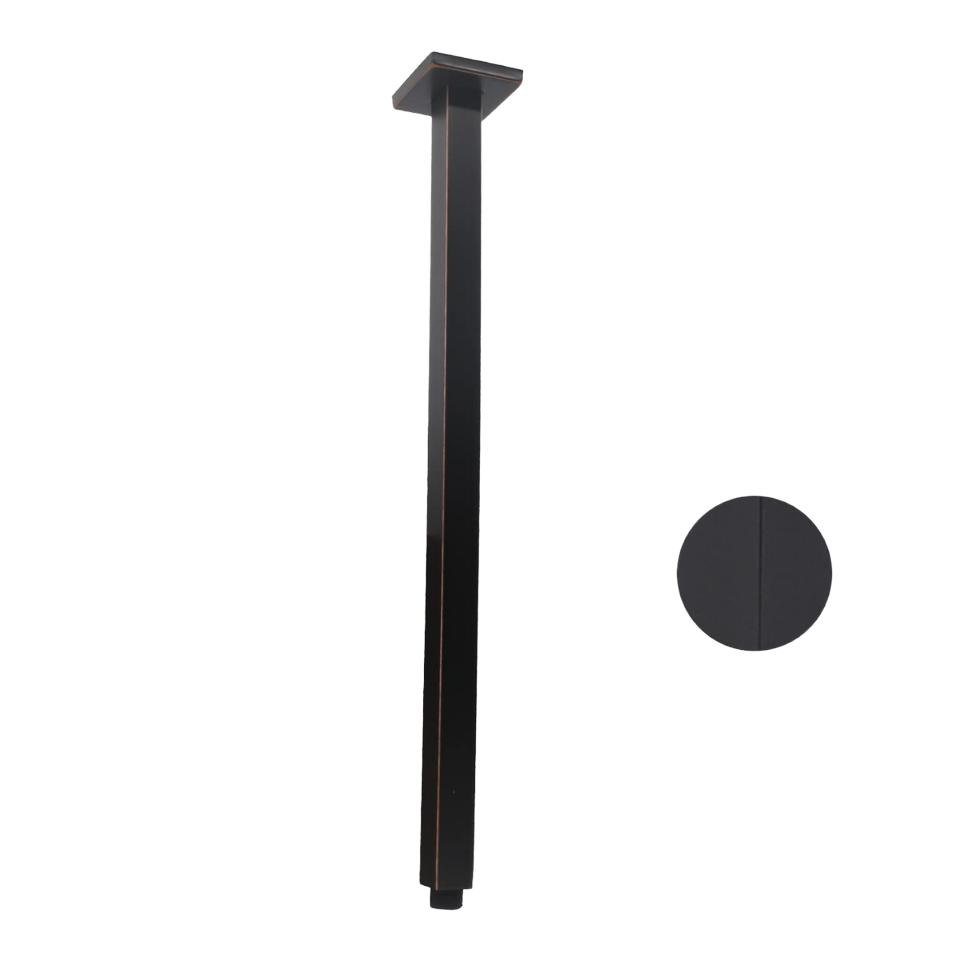 Stainless Steel Eco-friendly Bathroom Ceiling Mounted Square Shower Arm Spray Fixed Shower Head Sprinkler Arm