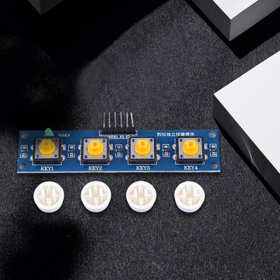 4Keys Touch Button Module with Hat & LED Indicator Keyboard Module High Level Output for Arduino Or Raspberry Pi
