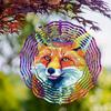 Fox Wind Spinner Metal Garden Decor with Rotating Hook for Patio Yard Outdoor Decoration No Power Needed Wind Chime