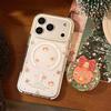 Creative Christmas Wreath Stand Phone Case for iPhone 17 and iPhone 17 Pro Max