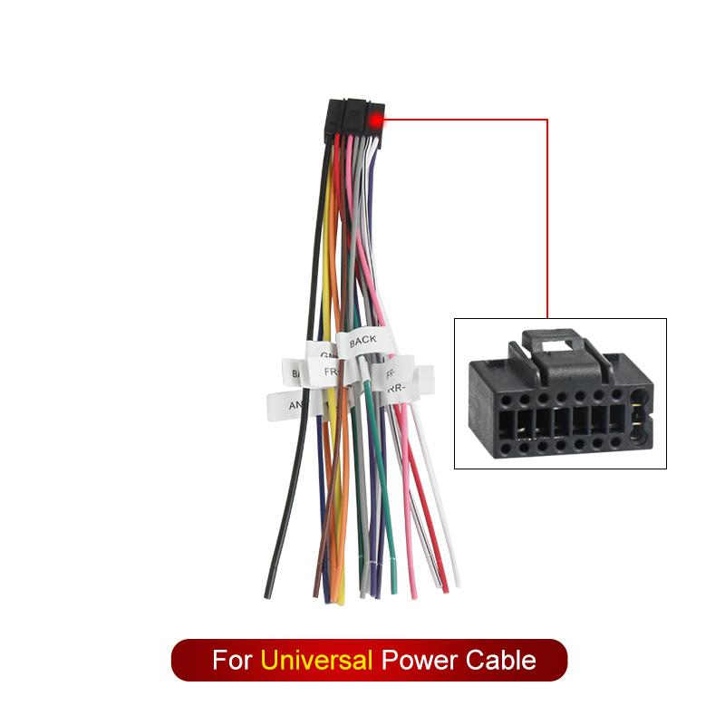 16 Pin to ISO Wiring Harness Adapter 16P Plug ISO Connector Conversion Cable Universal Accessories Wire for DIN Screen Car Radio Radio Accessories 4