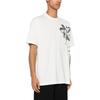Y-3 Floral Print Crew Neck Short Sleeve T-Shirt Men Tops White IV7737