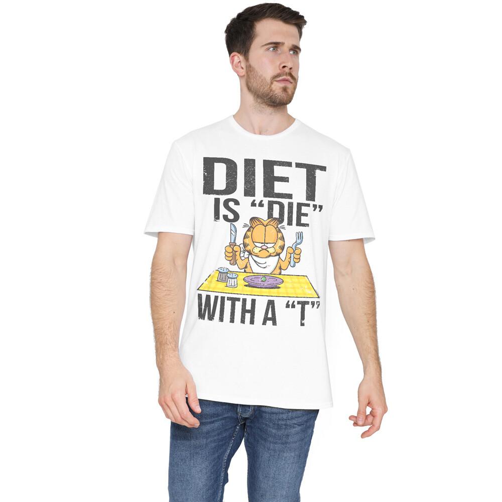 Garfield Diet Is Die With A T T-Shirt S-5XL White XXXL