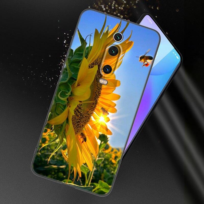 Summer Daisy Sunflower Floral Case For Xiaomi Redmi 7 7A 8A 9i 9A 9C 10 10A 10C K20 Note 5 6 Mi 8 9 9T Pro A2 Lite A3 6X Mix 3