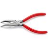 KNIPEX 2521-160 Angled Radio Pliers (Silver/Red)
