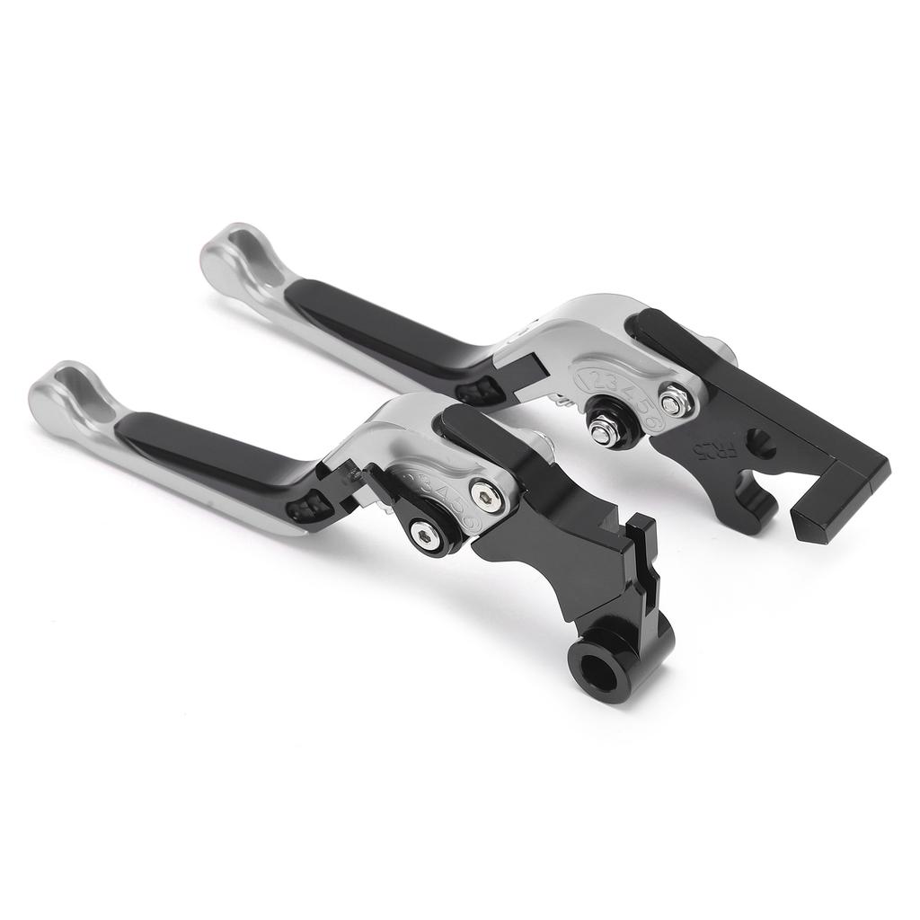 Adjustable Brake Clutch Levers CNC Aluminum Alloy Replacement for Yamaha MT25 MT‑03 R25 R3Silver