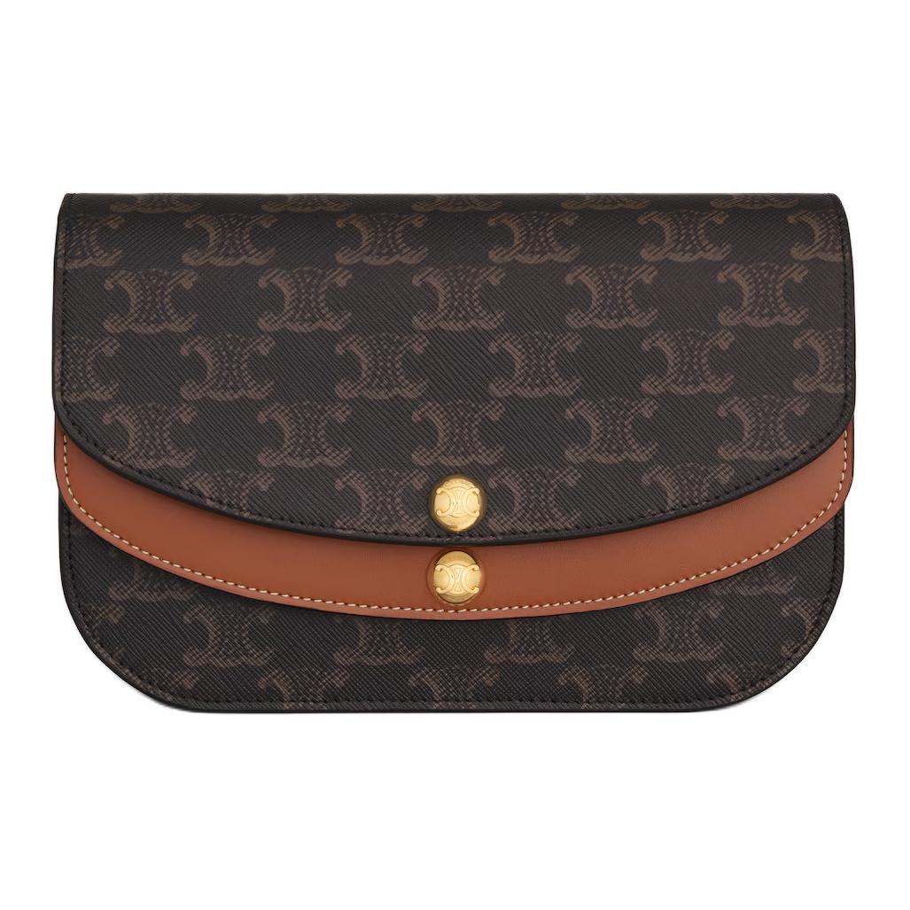 Celine Duo Logo Print Mini Crossbody