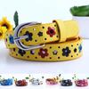 Gift PU Leather Hollow Butterfly Flowers Unisex Waistband Children Belt Waist Belt Adjustable Belts