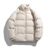 Casual Men's Cotton Jacket Solid Color Loose Winter     Daily Warm