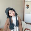 Soft Warm Hand Knitted Cap Autumn Winter Ear Protection Cap Korean Baby Crochet Hat  Toddler