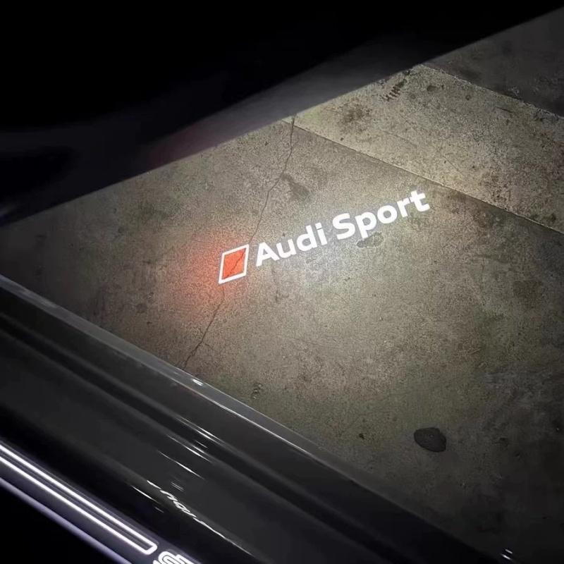 LED Car Door Logo Projector Welcome Light Ghost Shadow Lamp For AUDI A1 A3 A4A5 A6 A7 A8 Q7 Q5 Q3 RS 4 5 6 TT R8 Sline Quattro