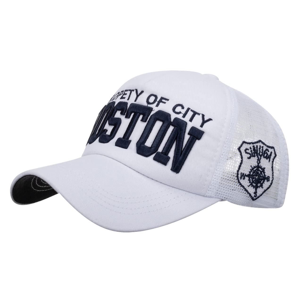 

Mesh English CA697 [White Fang] Cap, Letters, Logo, Hat, Running, Outdoor, Women, Men, (White) белый