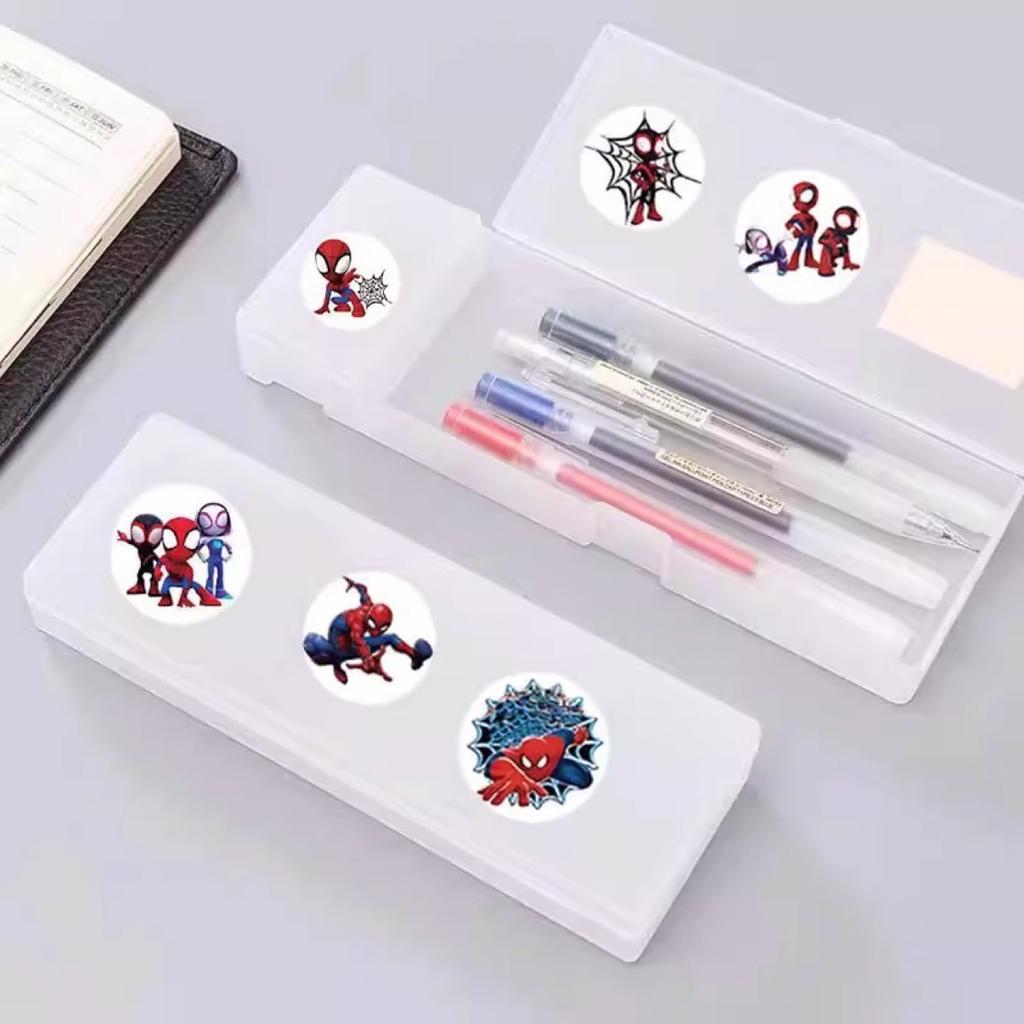 Marvel Heroes Sticker Pack Cartoon Spider-Man Captain America Iron Man Avengers Stickers for Boys Waterproof Durable for Water Bottle Laptop Luggage
