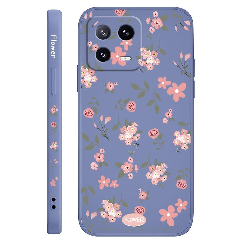 Floral Scent Phone Case For Xiaomi Mi 14 13 13T 12 12X 12T 12S 11 11T 10 10T 9 9T Pro Lite Liquid Silicone Cover