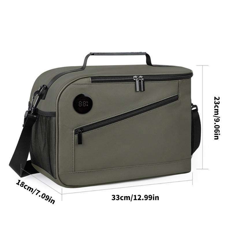 Scrubbable PVC Insulated Meal Bag With Digital Function For Students Teachers