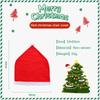 Merry Christmas Gnome Chair Cover Santa Claus Cotton Red Hat Chair Back Cover