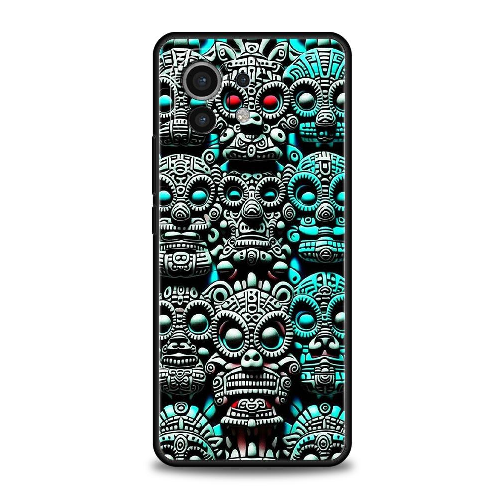 Vintage Totem Painting Phone Case Cover for Xiaomi Mi 17 15 14 13 12 11 Ultra 15T 14T 13T 12T 11T Pro Lite 5G Soft TPU Shell Bag