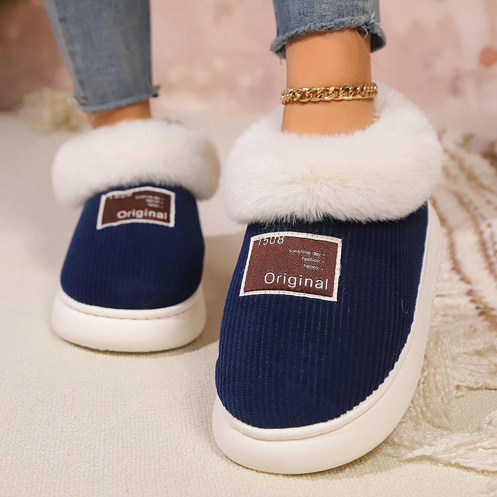 Unisex's Slippers Warm and Comfortable Slippers Winter Home Shoes