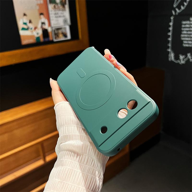 Liquid Silicone Case For Google Pixel 8A 7A Magnetic For Wireless Charge For Google Pixel 7A 8A Shockproof Cover For Google Pixel 8A