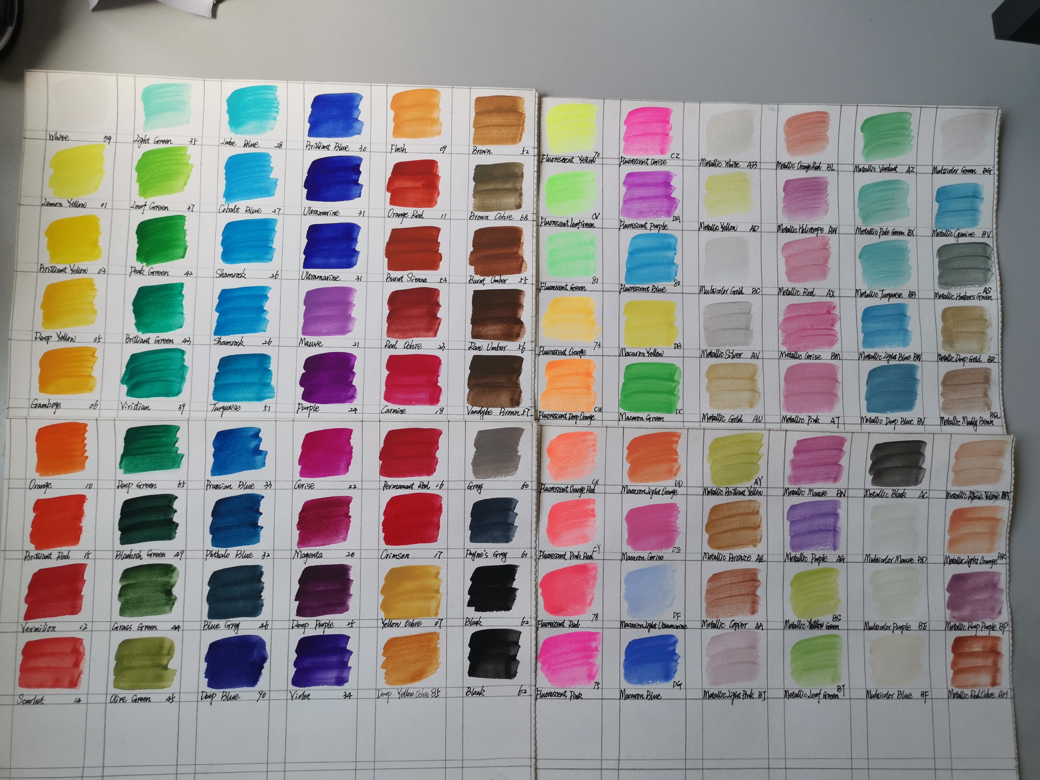 Professional Metallic Watercolor Artist Paint Brush Set Watercolor Painting High Quality Art Supplies Supplier