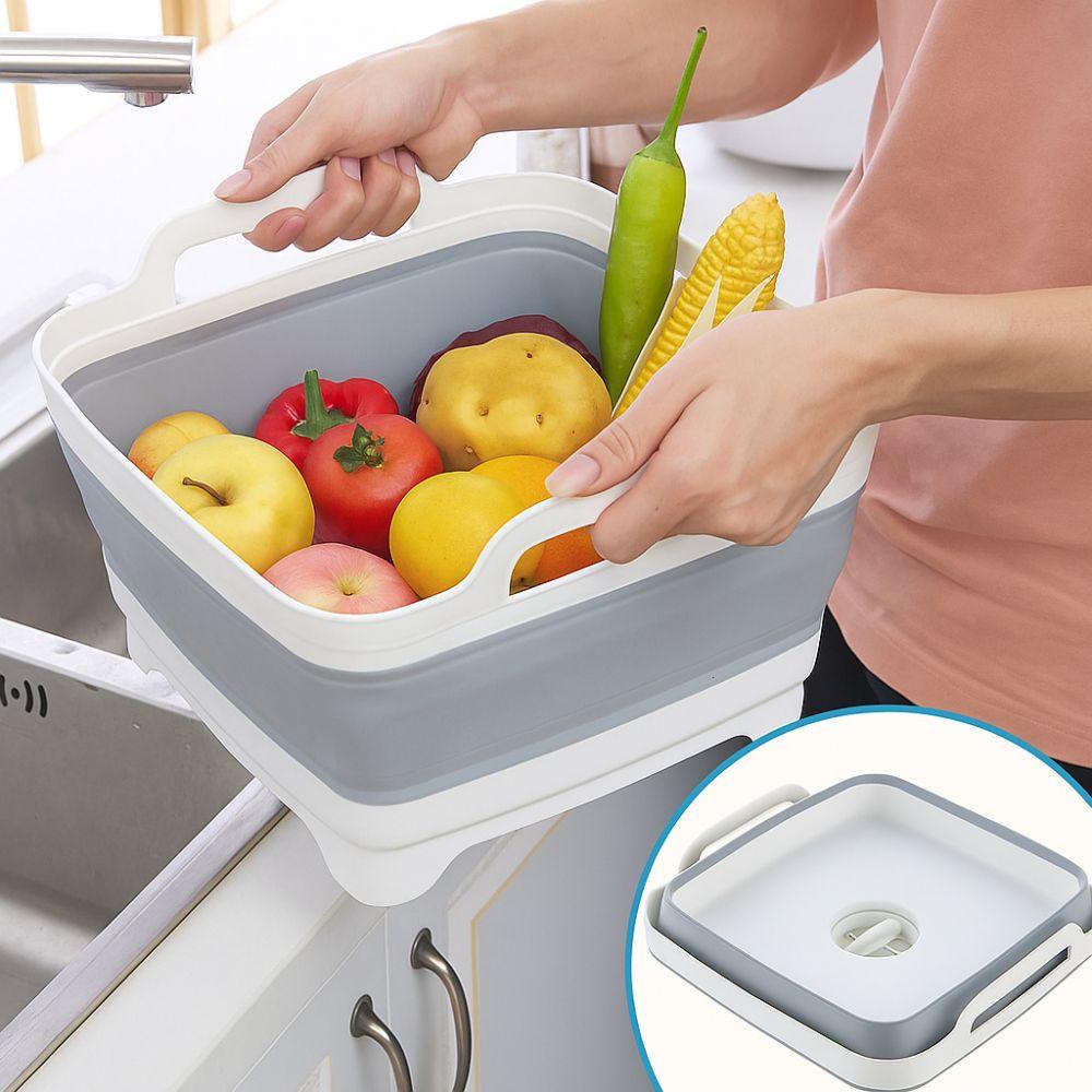 Thickening Vegetable Washing Basin Large Capacity Fruit Vegetable Baske Drain Basket  Picnic