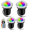 RGBW 12V Outdoor Landscape Ground Lights with RF Remote Control