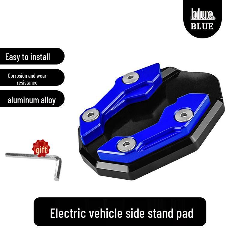 Aluminum Alloy Anti-Slip Kickstand Pad for Electric Vehicles, Scooters, and Motorcycles