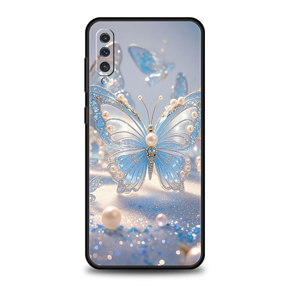 Phone Case for Samsung Galaxy A12/A14/A16/A24/A34/A54/A02/A03/A04/A06/A70/A50/A10/A20/5G Soft TPU Shell Beautiful Butterfly Art