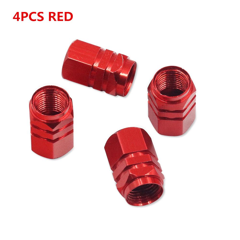 4/8PCS Car Tire Stem Valve Caps Aluminum Alloy Car Wheel Tire Valve Rim Stem Covers Airdust Waterproof For Automobiles Motorcycl
