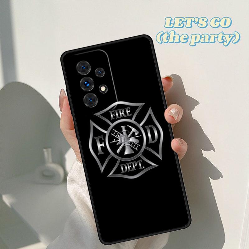 Fire Rescue Department phone case For Samsung Galaxy A42 A31 A40 A51 A71 A32 A80 A91 A52 A72 A73 A20e A21S A50 A70 A11 A12 Cover