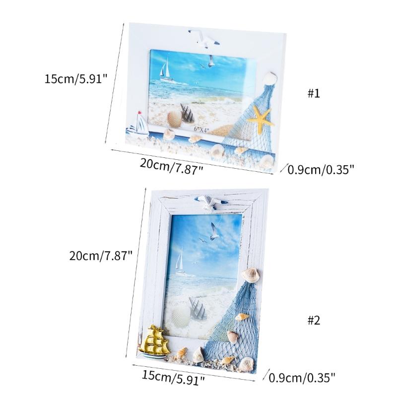 Stilvoller Natur-Themen-Bilderrahmen 6 Zoll Zeigen Sie Ihre Liebe zur Natur und zum Meeresleben auf charmante Weise Bewahren Sie Erinnerungen