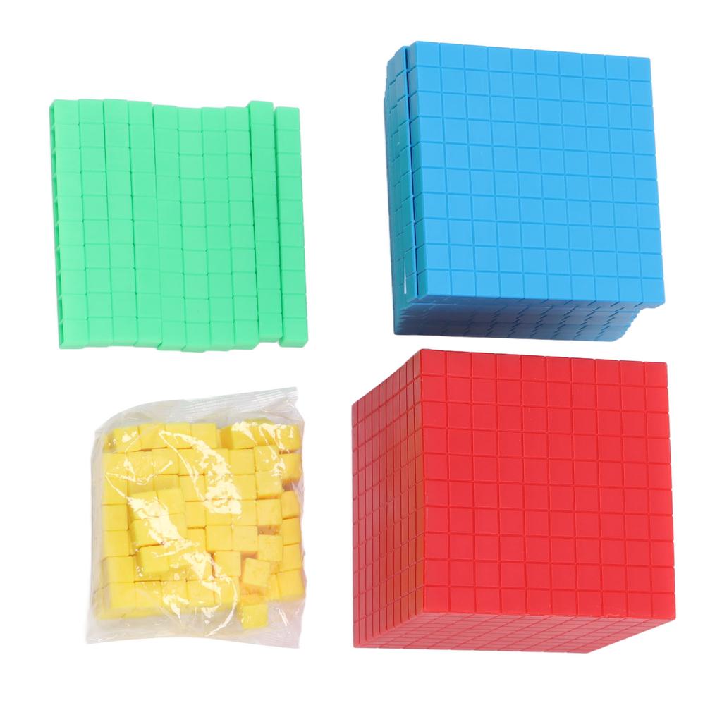 Base Ten Blocks Classroom Set for Kids Math Interactive Hands On Base Ten Blocks Learning Tools