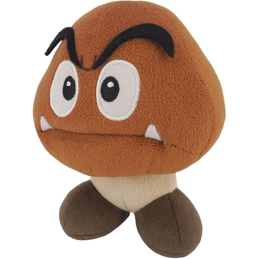 

Sanei Boeki Super Mario All Star Collection Goomba Plush Toy 11x10x13.5cm Soft Stuffed Animal