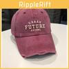 Peaked Baseball Cap Hat Future Alphabet Pattern Uv Protection Design Unisex