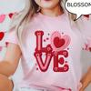 Comfort Colors® Love Heart T-Shirt, Valentines Day Heart Shirt, Love Shirt, Gift For Her, Faux Yarn Crochet, Not Real Crochet
