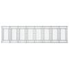 Gabion Raised Bed Set 3 Pieces Silver