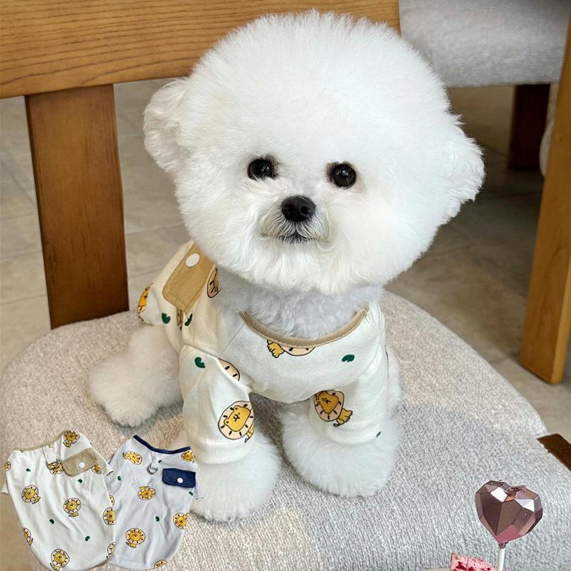 Pet T-shirt Spring And Summer Thin Teddy Bichon Pomeranian Yorkshire Terrier Small Puppy Cat And Dog Clothes