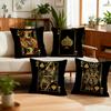 Luxury Black Golden Play Card Cushion Cover Decoration Room Shop Car Home Office Coffee Pillow Sofa Printing Nordic Simplicity