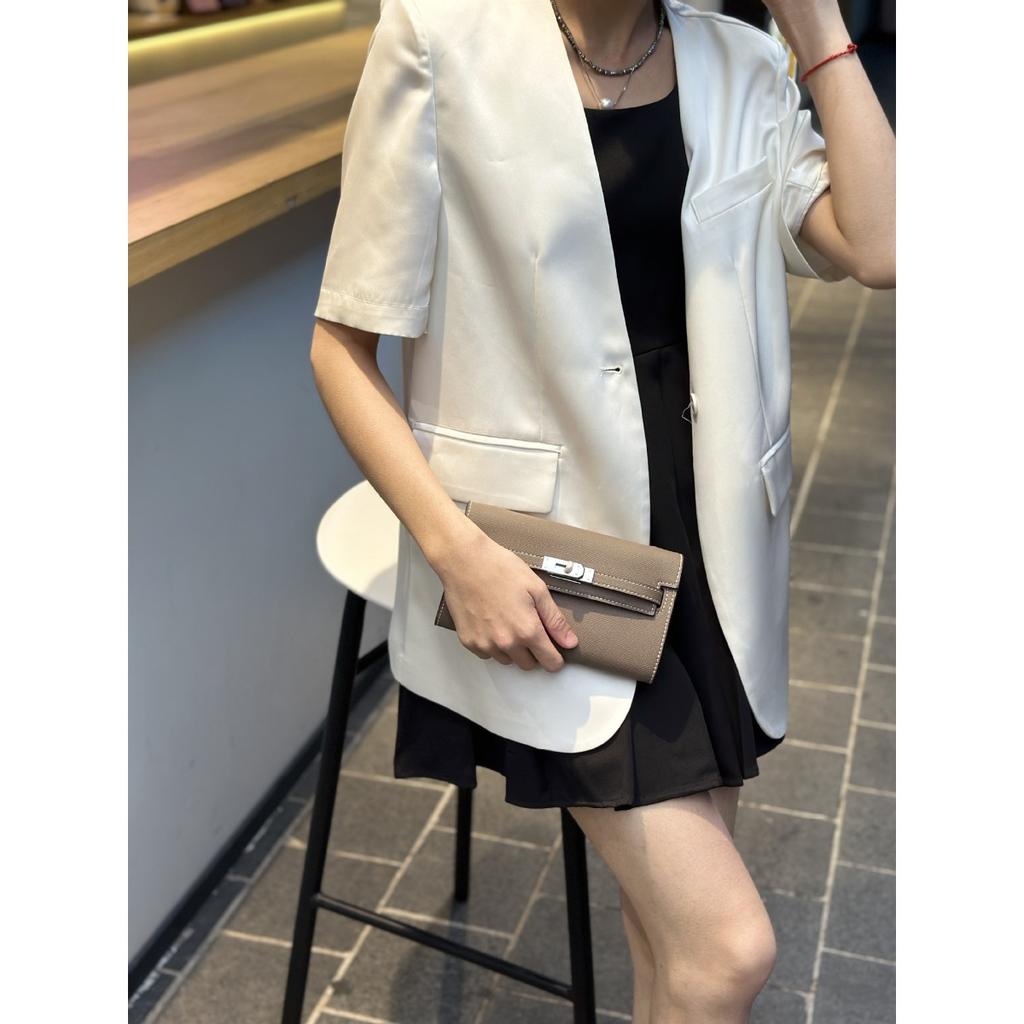 New Palm Pattern Kelly Bag Retro Messenger Bag Fashion Shoulder Bag Hand Wallet Mobile Phone Bag Women