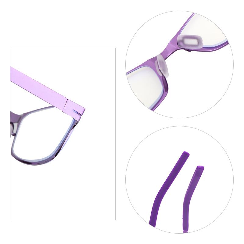 ZIROSAT DY1331 Ultralight Alloy TR90 Reading Glasses Retro Square  Anti-Blue Ray Eyeglasses Frame Men And Women