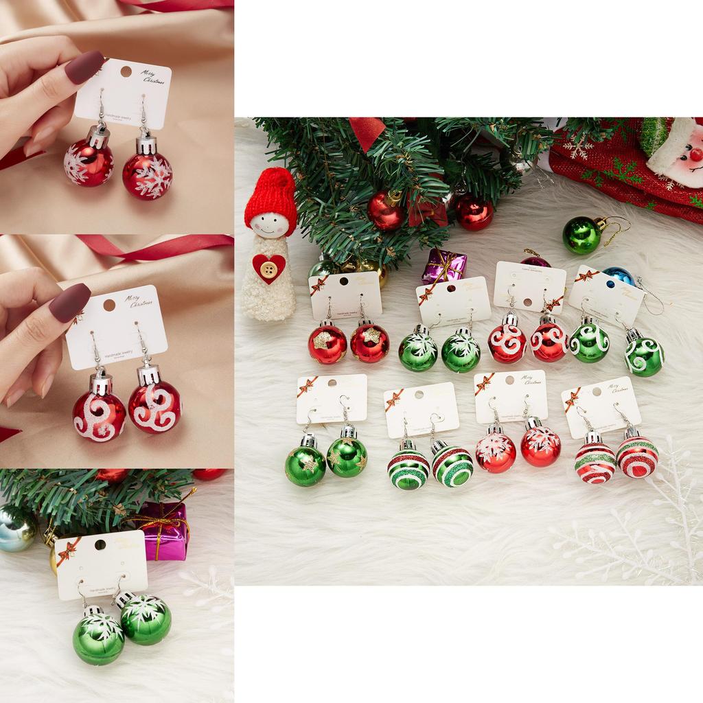 Holiday Festive Resin Earrings Featuring Snowflake And Star Designs For Women