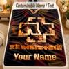 FlaneldeckeRammstein Benutzerdefinierter Name Text Personalisierte Weiche Warme Überwurfdecke Heimdekoration Geschenk