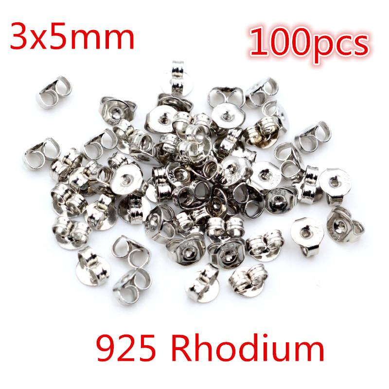 Multi-colors Metal and Plastic Earring Back Plug Cap Nail Accessories Anti-allergic Anti-inflammatory DIY Jewelry Accessories