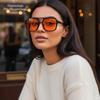 Retro simple marine sunglasses men's and women's fashion travel accessories glasses new square double beam sunglasses